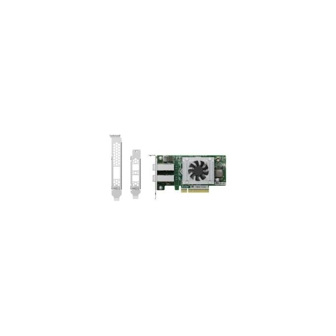 QNAP QXP-820S-B3408 Scheda di Espansione Host Bus Adapter con doppia porta miniSAS HD controller Broadcom SAS3408 PCIe 3.0 x8 per sistemi TL SAS JBOD colore Nero
