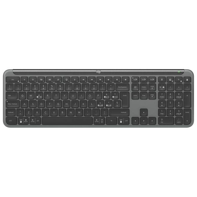 Logitech 920-012507 Signature Slim MK950 for Business Kit Tastiera e Mouse Wireless Bluetooth QWERTY Italiano colore Grafite