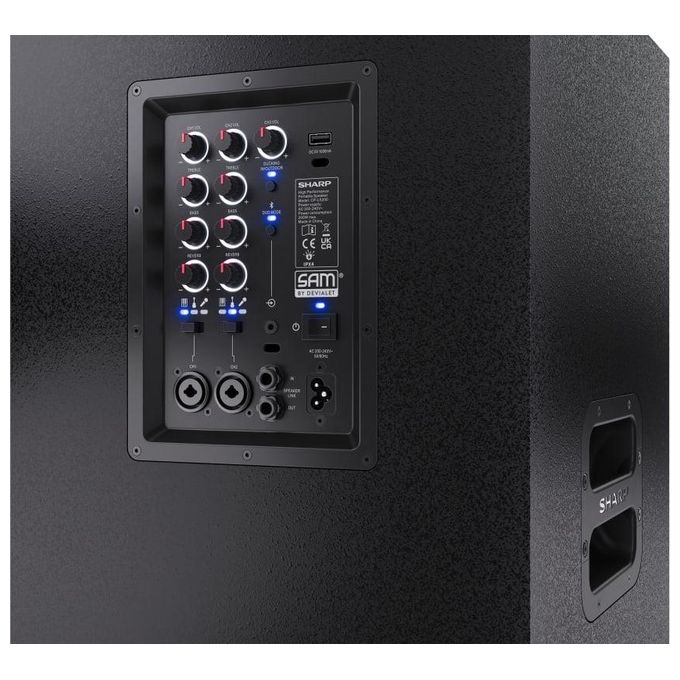 Sharp CP-LS200 SumoBox Pro Altoparlante da festa 200 W Bluetooth 5.0 IPX4 colore Nero