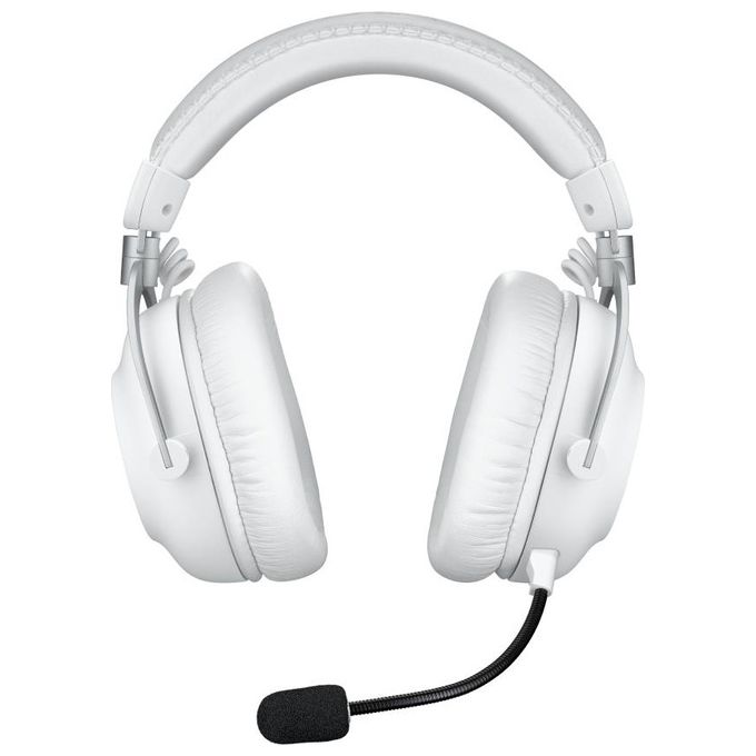 Logitech G 981-001269 PRO X 2 Cuffie Gaming Wireless con Bluetooth e DTS Headphone X 2.0 Driver Grafene 50 mm Microfono Rimovibile colore Bianco