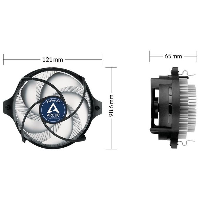 Oem Ventola Arctic Alpine Am4 Amd Pwm Sharing Tech 100-2700 Rpm