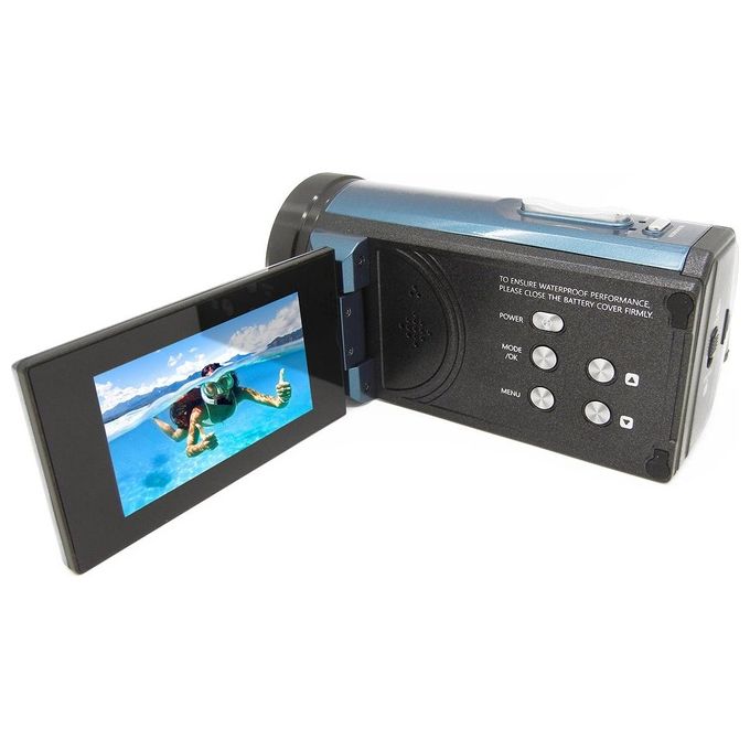 Easypix WDV5630-BL Aquapix WDV5630 Camcorder 13 MP 4K Impermeabile fino a 5 m colore Blu Grigio