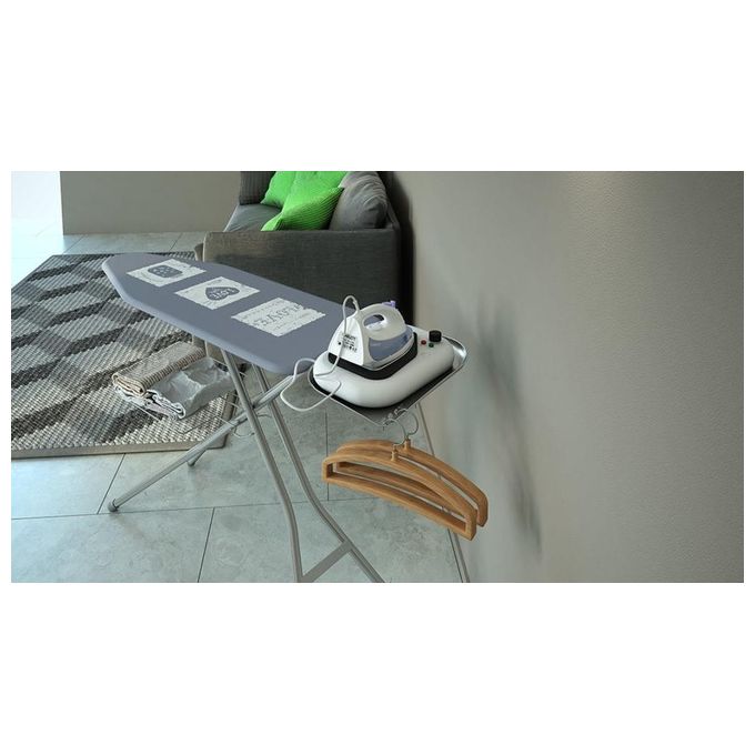 Colombo CLM850137 Turbo Vapor Asse da Stiro 120x40 cm 6 posizioni altezza fino a 95 cm portacaldaia 10 Kg griglia portabiancheria colore Grigio