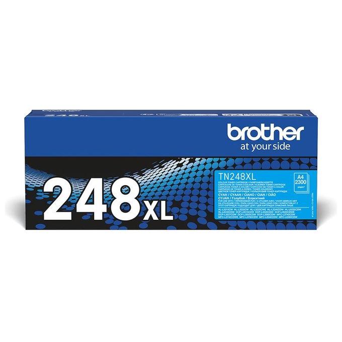 Brother TN-248XLC Toner Originale Alta Capacita' fino a 2300 pagine colore Ciano