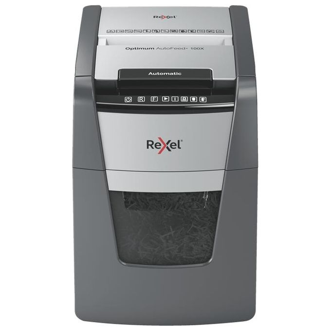 Rexel 2020100 Optimum Autofeed+ Distruggidocumenti Automatico 100 Fogli
