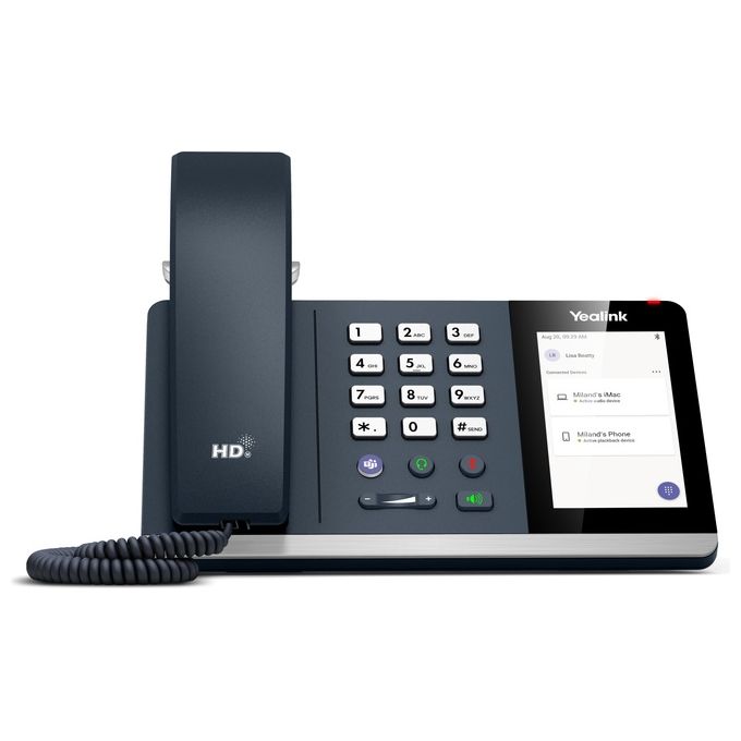 Yealink MP50 Telefono USB IP Phone Microsoft Teams Bluetooth Touch Display 4'' colore Grigio
