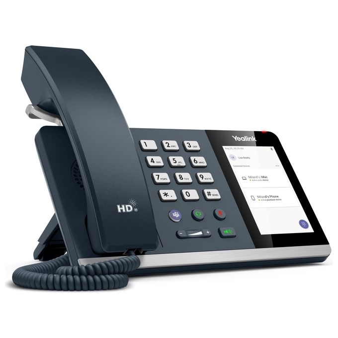 Yealink MP50 Telefono USB IP Phone Microsoft Teams Bluetooth Touch Display 4'' colore Grigio