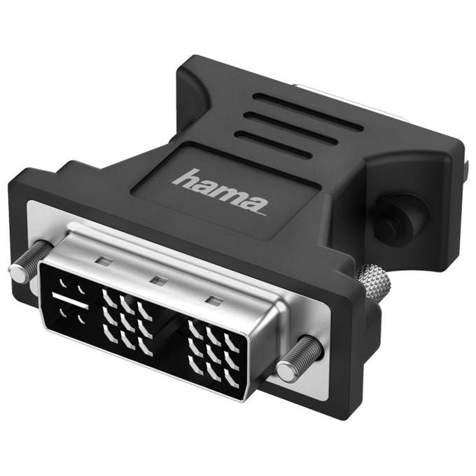 Hama 00200340 Adattatore Video DVI-I Single Link a VGA HDD 15 pin Full HD 1080p colore Nero