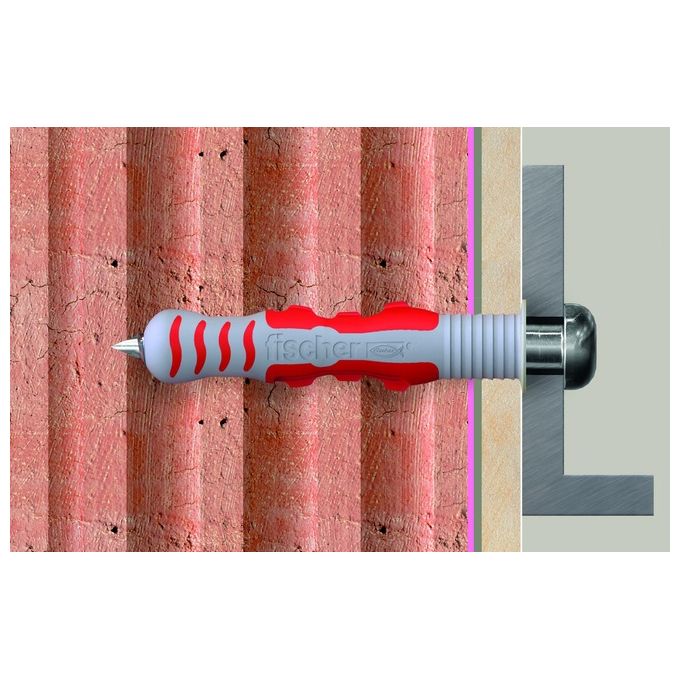 Fischer DuoSeal 6x38 S A2 Tasselli Sigillanti con Vite 50 Pezzi