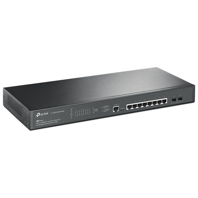 TP-Link SG3210XHP-M2 Omada Switch Gestito L2+ 8 Porte 2.5G Ethernet 2 Slot SFP+ PoE+ 240W 1U colore Nero