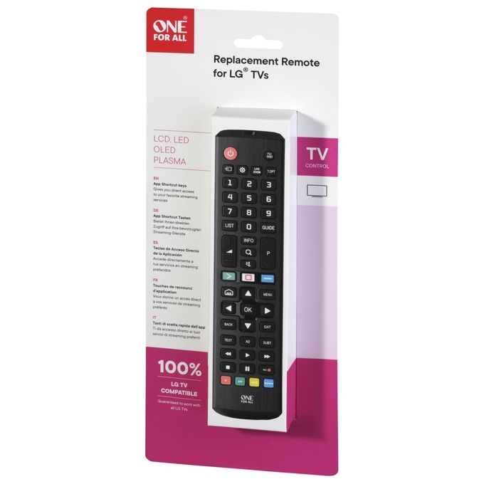 One For All Telecomando Sostitutivo per Tv LG