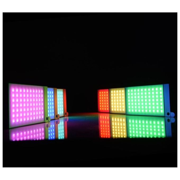 Godox 1873100002 M1 RGB MINI Illuminatore LED per Videocamera RGB e CCT 2500-8500K 1700 lux CRI 97 colore Grigio