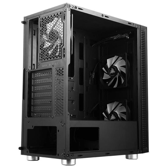 Itek ITGCSY05E SYLENT 05 EVO PC Case Midi Tower ATX 3 Ventole 120mm Fonoassorbente colore Nero