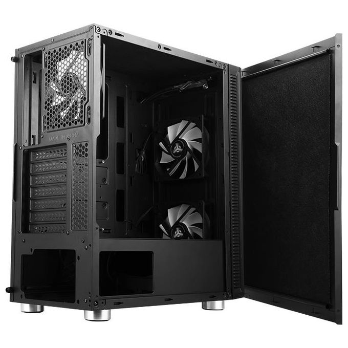 Itek ITGCSY05E SYLENT 05 EVO PC Case Midi Tower ATX 3 Ventole 120mm Fonoassorbente colore Nero
