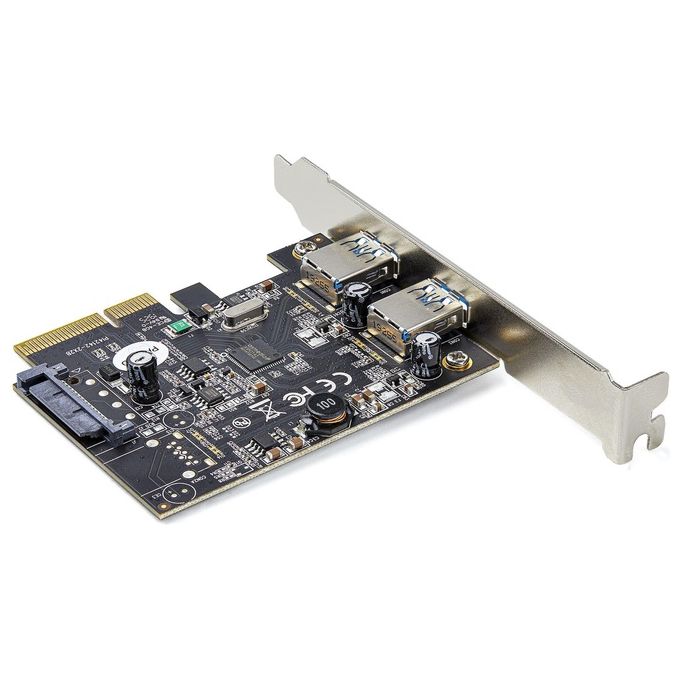 StarTech PEXUSB312A3 Scheda di espansione PCIe USB 3.2 Gen 2 a 2 porte 10 Gbps colore Nero