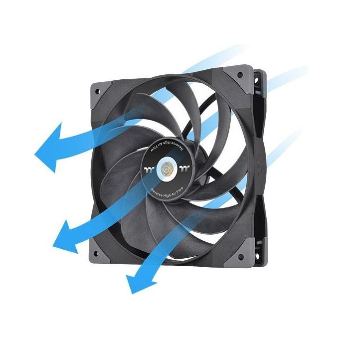 Thermaltake CL-F157-PL14BL-A SWAFAN GT14 Ventilatore per Case PC 140 mm 25 mm 4-pin 500-2000 rpm 36,1 dB(A) colore Nero
