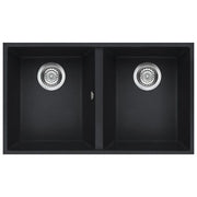 Elleci LGQ35059BSO Quadra 350 Lavello Granitek 2 Vasche 79 cm Antracite