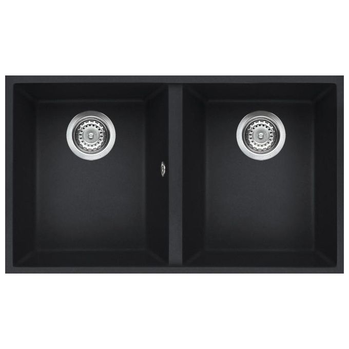 Elleci LGQ35059BSO Quadra 350 Lavello Granitek 2 Vasche 79 cm Antracite
