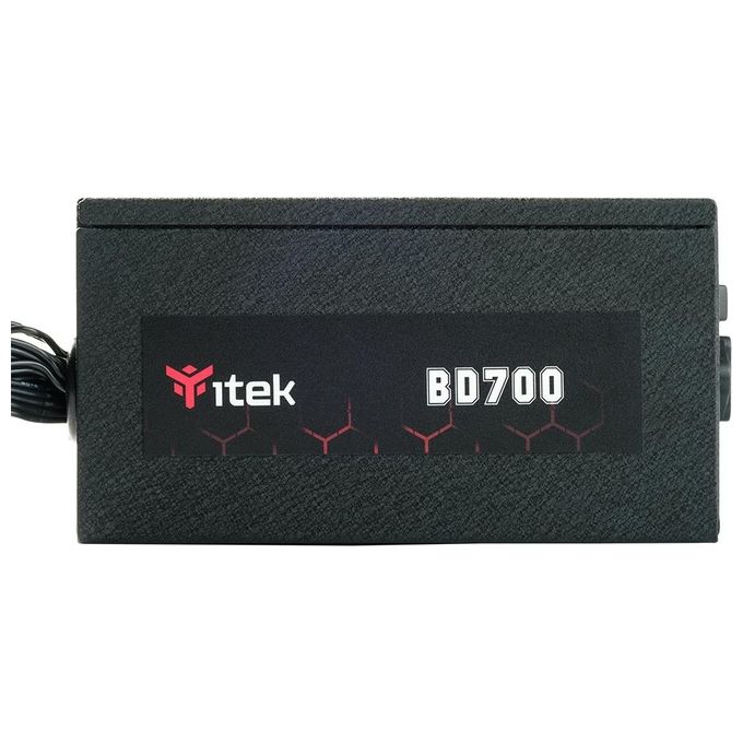 Itek ITPSEBD700 BD700 Alimentatore PC 700W 80Plus Bronze Semi Modulare PFC Attivo Ventola HDB 12cm DC to DC colore Nero