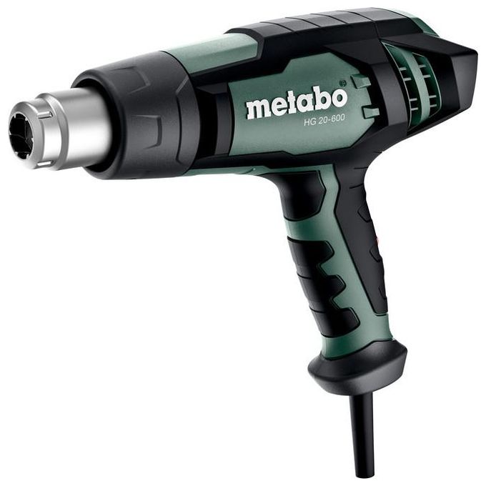 Metabo 602066500 HG 20-600 Pistola termica 2000 W con temperatura regolabile fino a 600 °C 3 livelli di portata d'aria colore Nero Verde