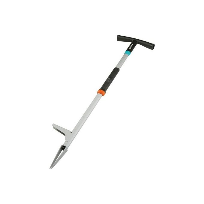 GARDENA 03518-20 Estirpatore per Erbacce COMBISYSTEM Lunghezza 1 m con Meccanismo di Espulsione Integrato colore Grigio