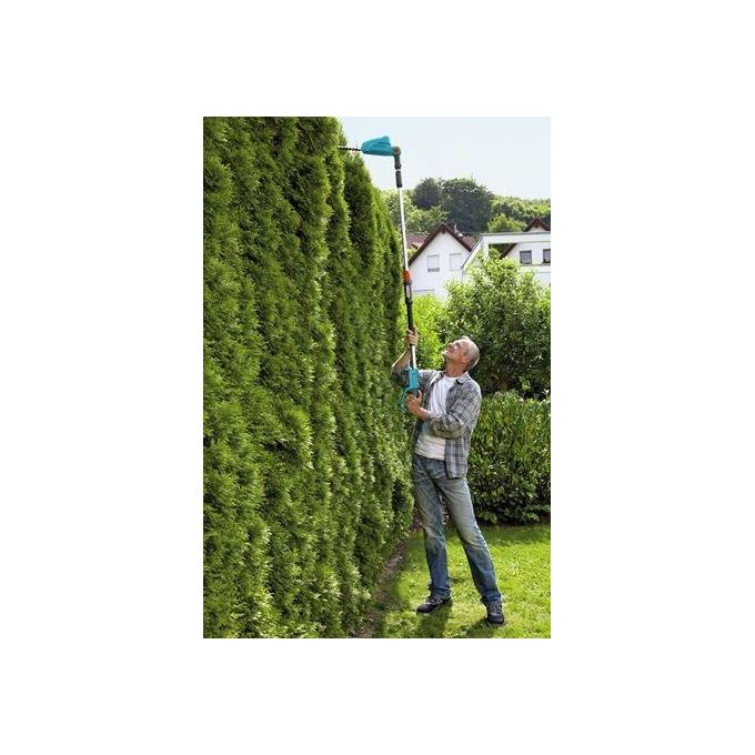 Gardena 14732-55 Tagliasiepi Telescopico A Batteria Lama 42 cm Testa Inclinabile 90° Altezza Massima 3 m Batteria 18V POWER FOR ALL colore Verde