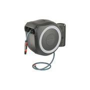 GARDENA 18622-20 RollUp M-L Avvolgitubo Automatico da Parete 25 m 13 mm Rotazione 180° Protezione Antigelo Antifurto colore Bianco