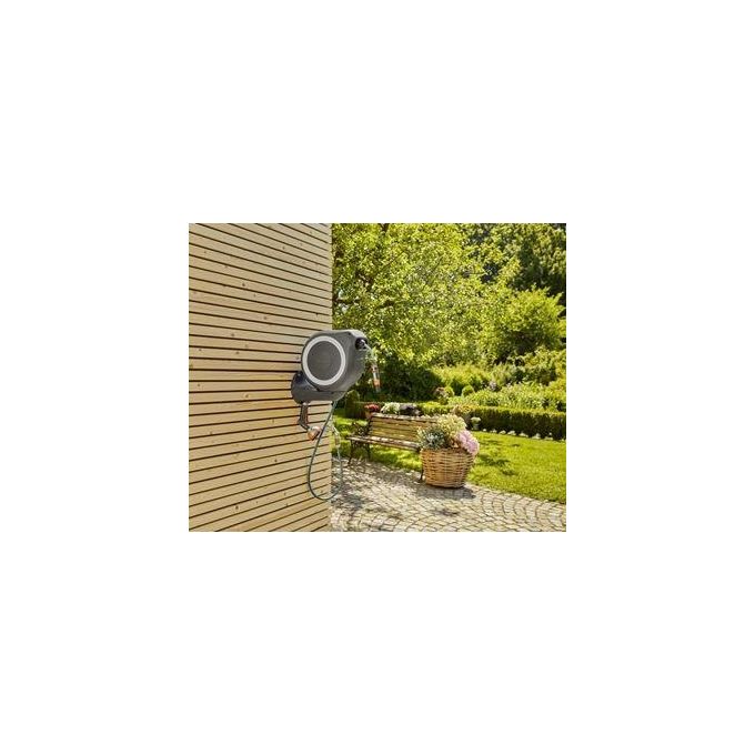 Gardena 18602-20 RollUp S Avvolgitubo a Parete Automatico 15 m Rotazione 180° colore Bianco