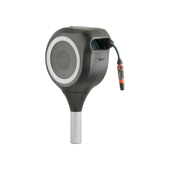 Gardena 18616-20 RollUp M Avvolgitubo da Giardino 20 m diametro 11 mm rotazione 360° resistente UV colore Bianco