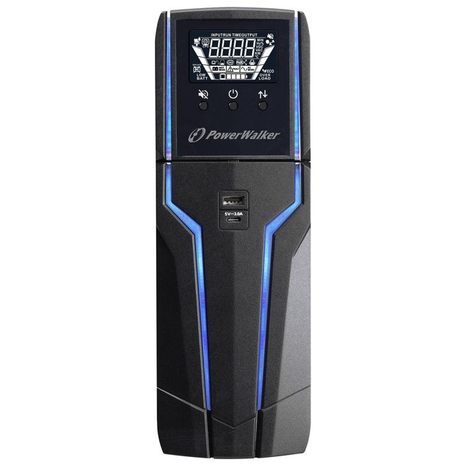 PowerWalker 10121183 VI 1000 GXB IEC Gruppo di Continuita' Linea Interattiva 1 kVA 600 W 8 Prese IEC Onda Sinusoidale Pura colore Nero
