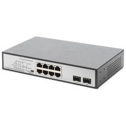 Digitus DN-95140 Switch di Rete Gigabit 8 Porte PoE++ 6x 90W 4x 30W 2x SFP 180W Budget PoE colore Nero