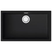 Elleci LKZ13086 Zen 130 Lavello Keratek 1 Vasca 76 cm Nero
