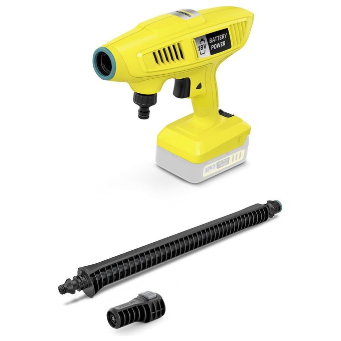Kärcher 1.328-200.0 KHB 4-18 Idropulitrice a Batteria 18V 21 bar 170 l-h 1.3 Kg colore Giallo