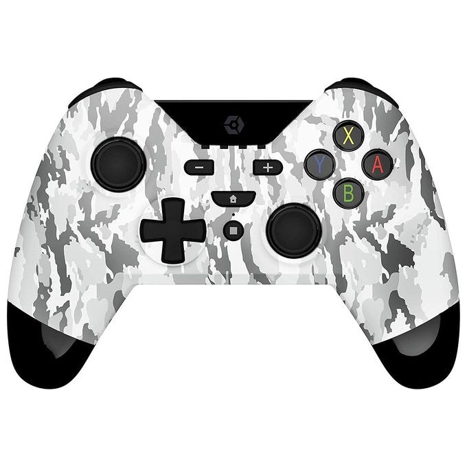 Gioteck WX4 Controller Wireless Bluetooth per Nintendo Switch Grigio Camo