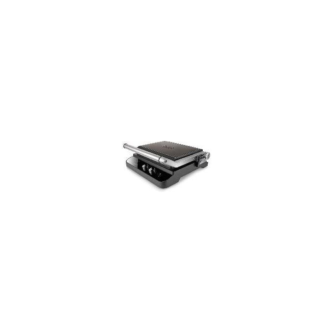 Black+decker BXGR2000E Griglia Elettrica 2 in 1 2000W Piastre Antiaderenti Timer 99 min Display LCD Apertura 180° colore Nero
