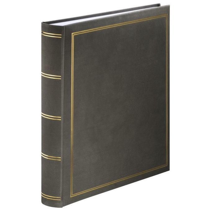 Hama Album Fotografico Super-Jumbo London 34x35cm 80 Pagine Bianche Grigio