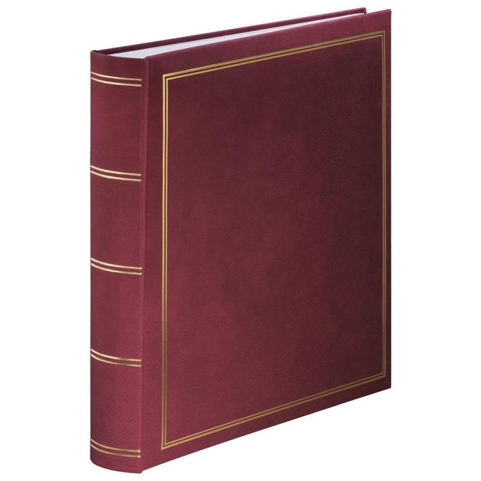 Hama Album Fotografico Super-Jumbo London 34x35cm 80 Pagine Bianche Bordeaux
