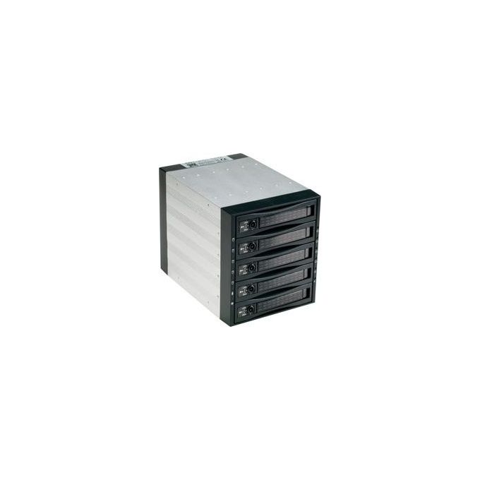 Fantec SNT-BA3151-1 Backplane per 5 alloggiamenti 3.5'' SATA I II III con ventola integrata e supporto RAID colore Nero