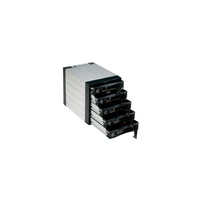 Fantec SNT-BA3151-1 Backplane per 5 alloggiamenti 3.5'' SATA I II III con ventola integrata e supporto RAID colore Nero
