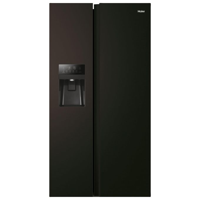 Haier HSR5918DIPB SBS 90 Serie 5 Frigorifero Americano Side by Side 511 L 177 cm Classe D 40 dB No Frost Dispenser Acqua e Ghiaccio colore Nero