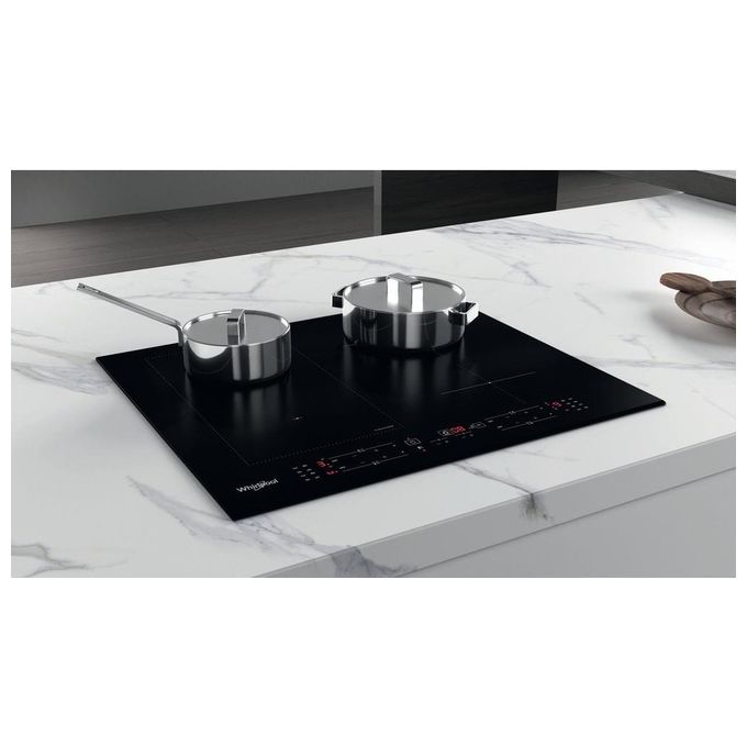 Whirlpool WL B1160 BF Piano cottura a induzione 59 cm 4 zone FlexiCook controllo Touch 7200 W colore Nero