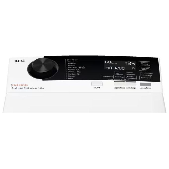 Aeg serie 7000 ProSteam Lavatrice a carica dall'alto 6 Kg 1251 Giri Classe A