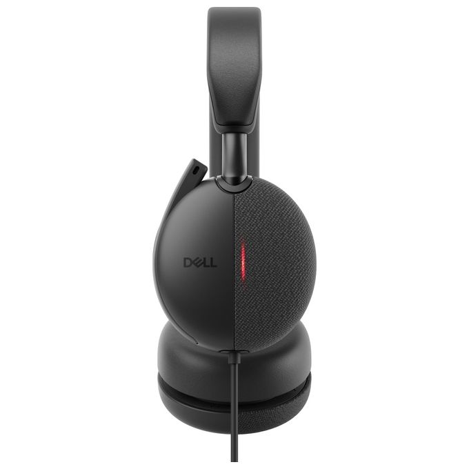 DELL WH5024-DWW Cuffie cablate con ANC Pro Plus Auricolare Stereofonico Cancellazione Attiva del Rumore Microfono a Braccetto USB Tipo-C colore Nero