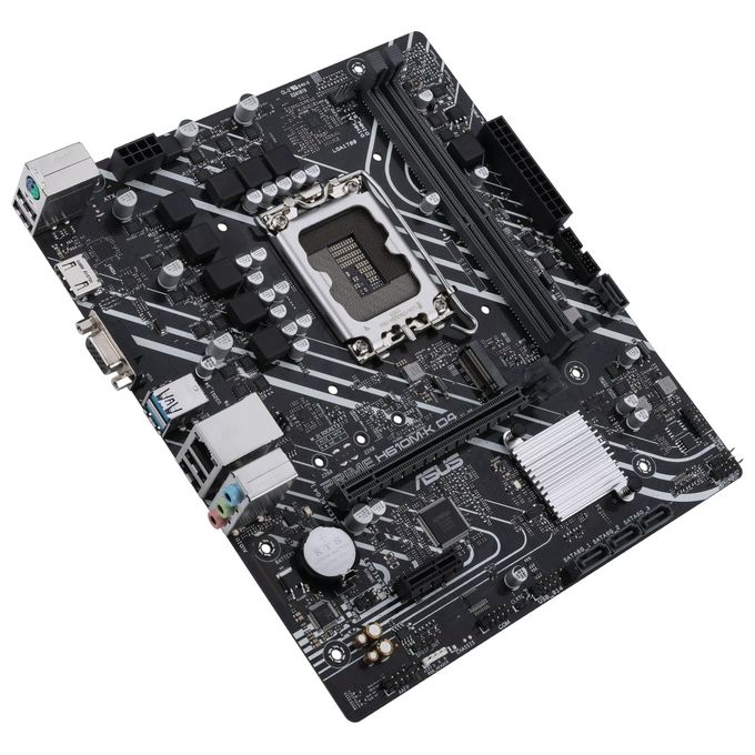 Asus PRIME H610M-K D4 Scheda Madre micro ATX Intel H610 LGA 1700 DDR4 64 GB M.2 4xSATA USB 3.2 Gen 1 HDMI colore Nero