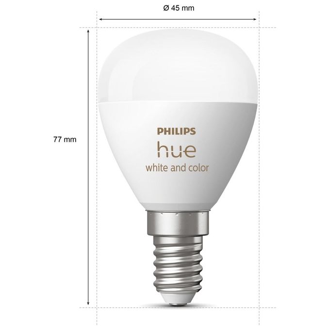Philips Hue White and Color Ambiance Lampadina Connessa E14