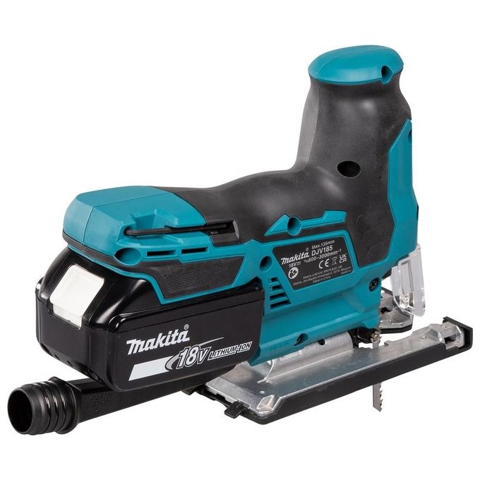 Makita DJV185RF1J seghetto alternativo a batteria 18 V motore brushless 3000 spm cambio lama senza utensili colore Verde