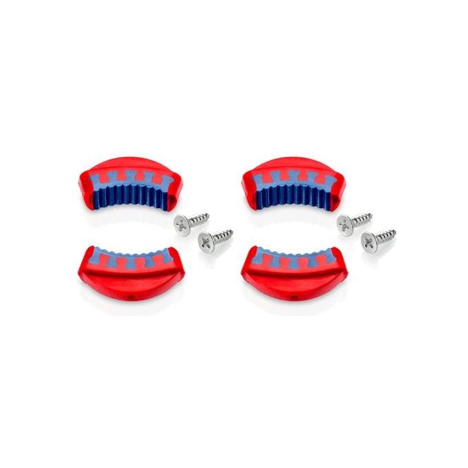 Knipex 81 19 250 V02 Ganasce di Ricambio in Plastica Bicomponente 2 paia compatibili 81 11 250 81 13 250 colore Blu Rosso
