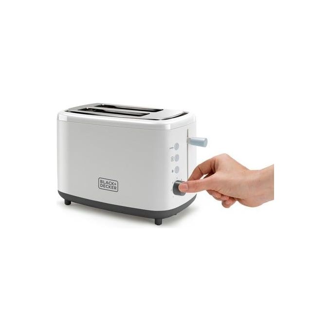 Black and Decker BXTOA820E Tostapane 2 Fette 820W 7 Livelli di Doratura Scongelamento Riscaldamento colore Bianco