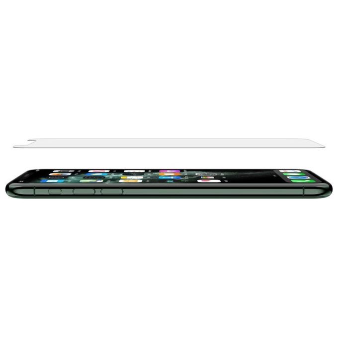 Belkin F8W940ZZ-AM InvisiGlass Pellicola proteggischermo trasparente in vetro temprato 9H antibatterico per iPhone 11 Pro-XS-X colore Trasparente