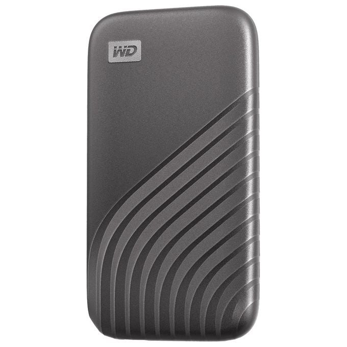 Western Digital WDBAGF0040BGY-WESN My Passport SSD Esterno Portatile 4 TB NVMe USB 3.2 Gen 2 USB-C 1050 MB-s Crittografia AES 256-bit colore Grigio